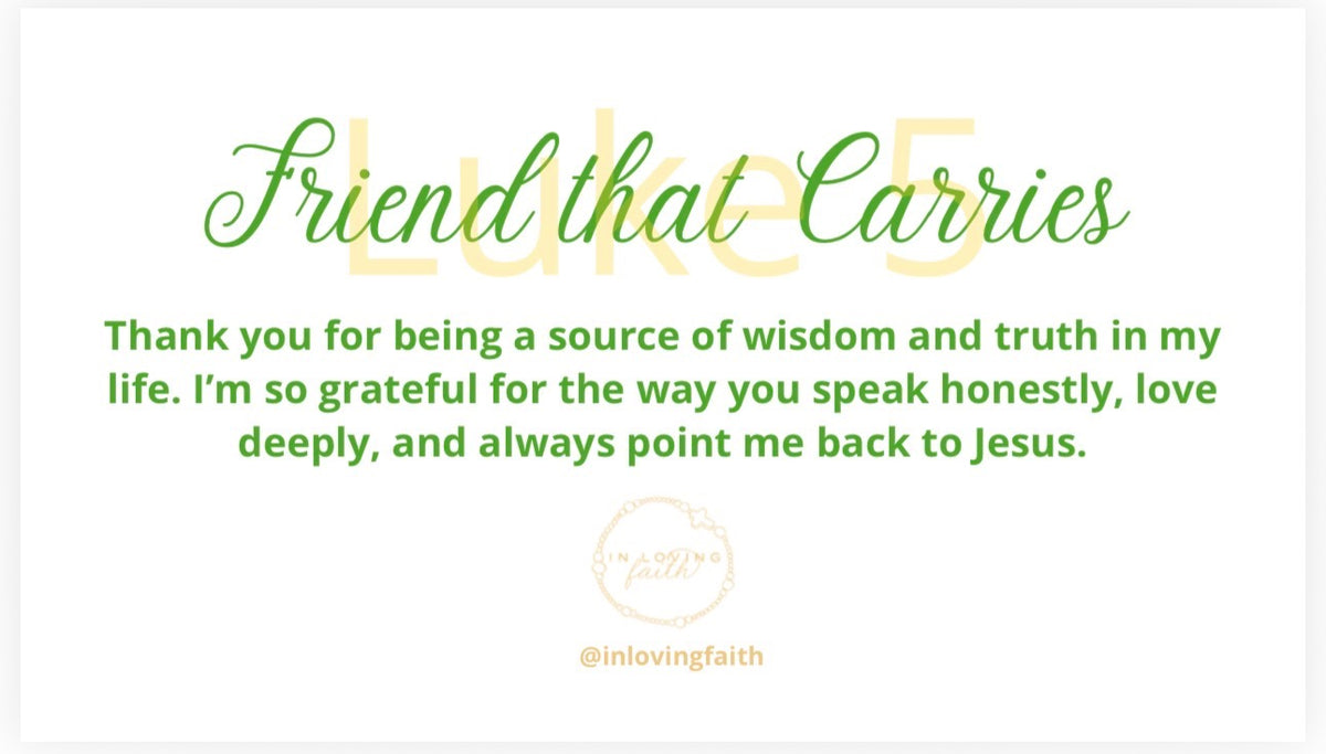 Friend That Carries Bracelet – Green