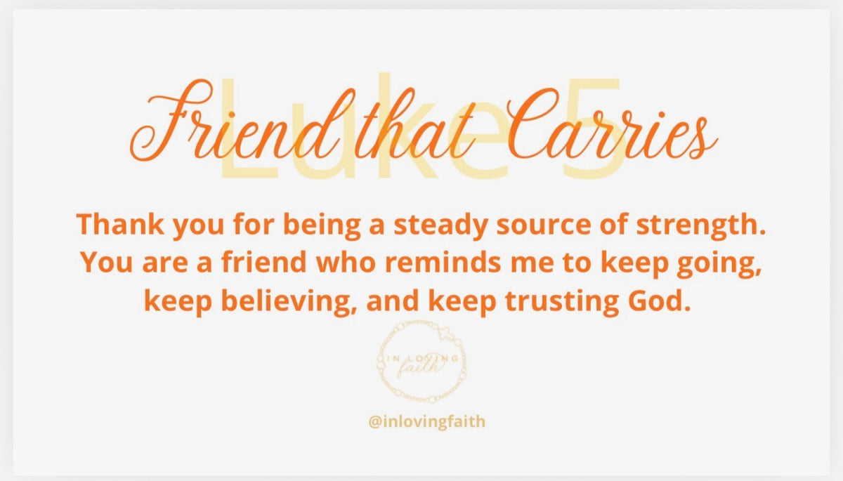 Friend That Carries Bracelet – Orange